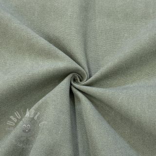 Tkanina płótno CANVAS STONEWASHED sage