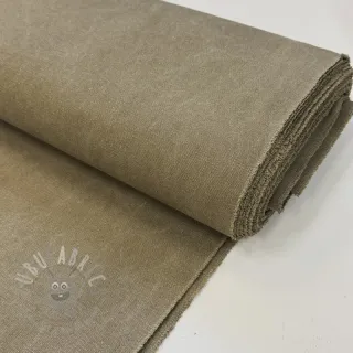 Tkanina płótno CANVAS STONEWASHED taupe
