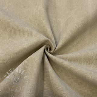 Tkanina płótno CANVAS STONEWASHED beige
