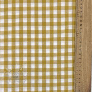 Bawełniana tkanina Check ochre