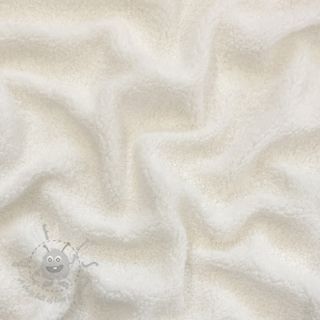 Tkanina płaszczowa TEDDY ecru