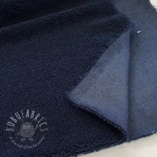 Tkanina płaszczowa TEDDY navy