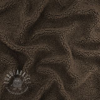 Tkanina płaszczowa TEDDY dark brown