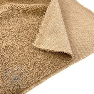 Tkanina płaszczowa TEDDY camel