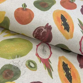 Tkanina dekoracyjna Linenlook Fruit digital print