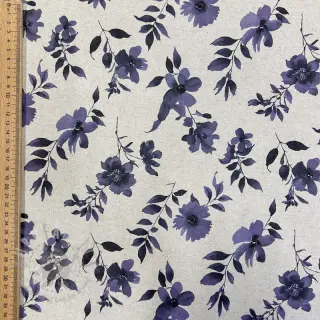 Tkanina dekoracyjna Linenlook Night flowers digital print
