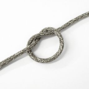 Sznurek bawełniany 5 mm MELANGE light grey