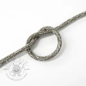 Sznurek bawełniany 5 mm MELANGE light grey