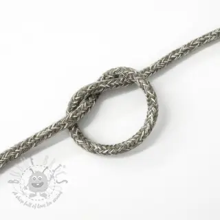 Sznurek bawełniany 5 mm MELANGE light grey