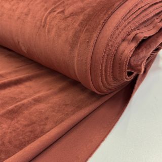 Tkanina elastyczny aksamit VELVET STRETCH brick