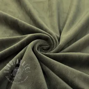 Tkanina elastyczny aksamit VELVET STRETCH camo green