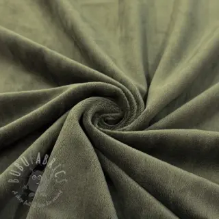 Tkanina elastyczny aksamit VELVET STRETCH camo green