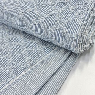 JEANS DENIM Ruffle stripes design A