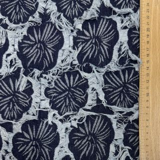 JEANS DENIM Ruffia Flowers design B