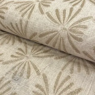 Tkanina wiskozowa z lnem Desert flowers design A