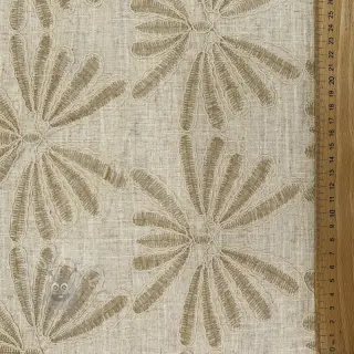 Tkanina wiskozowa z lnem Desert flowers design A