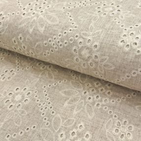 Tkanina wiskozowa z lnem Lucy natural