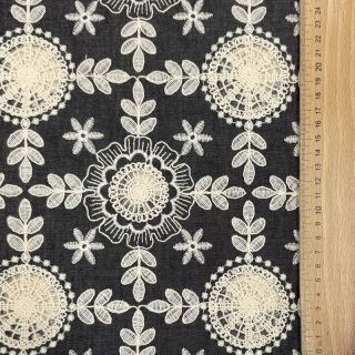 Bawełniana tkanina JEANS EMBROIDERY Niva design D