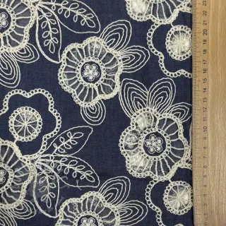 Bawełniana tkanina JEANS EMBROIDERY Niva design A