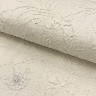 Bawełniana tkanina EMBROIDERY GABARDINE Luana natural
