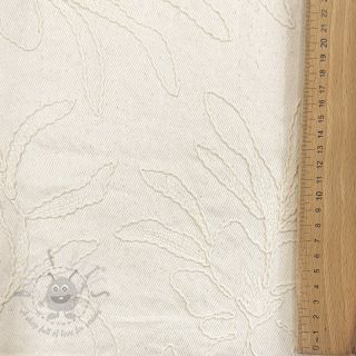 Bawełniana tkanina EMBROIDERY GABARDINE Luana natural