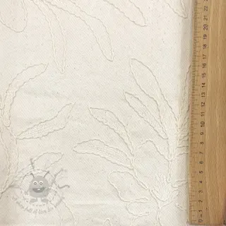 Bawełniana tkanina EMBROIDERY GABARDINE Luana natural