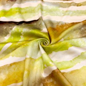 Wiskoza SATIN Chloe green digital print