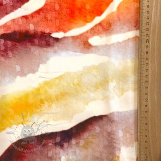 Wiskoza SATIN Chloe red digital print