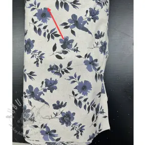 Tkanina dekoracyjna Linenlook Night flowers digital print 2nd class
