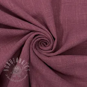 Bawełniana tkanina SLUB WASHED mauve
