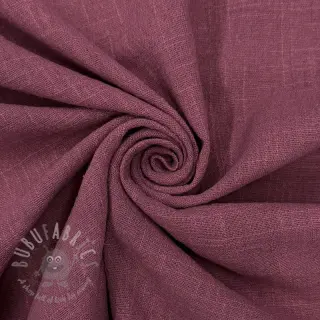 Bawełniana tkanina SLUB WASHED mauve