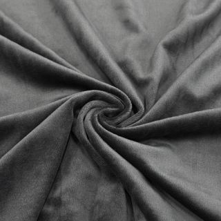 Tkanina elastyczny aksamit VELVET STRETCH dark grey