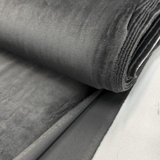 Tkanina elastyczny aksamit VELVET STRETCH dark grey