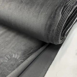 Tkanina elastyczny aksamit VELVET STRETCH dark grey