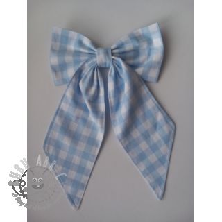 Bawełniana tkanina Check light blue