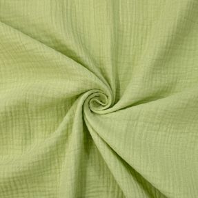 Muślin double gauze soft green