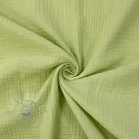 Muślin double gauze soft green