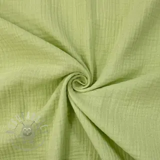 Muślin double gauze soft green