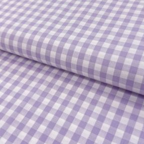 Bawełniana tkanina Check lilac