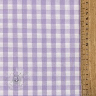 Bawełniana tkanina Check lilac