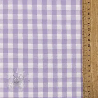 Bawełniana tkanina Check lilac