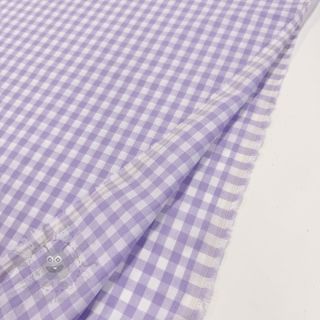 Bawełniana tkanina Check lilac