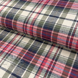 Bawełniana tkanina YARN DYED CHECK BRUSHED pickle