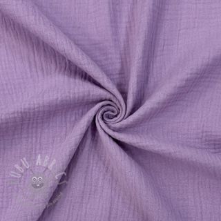 Muślin double gauze dark lilac